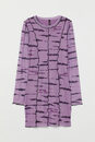 Bild 1 von H&M Meshkleid Helllila/Batikmuster, Alltagskleider in Größe S. Farbe: Light purple/tie-dye