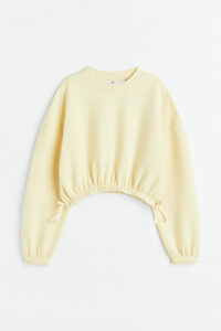 H&M Sweatshirt Hellgelb, Sweatshirts in Größe 134/140. Farbe: Light yellow