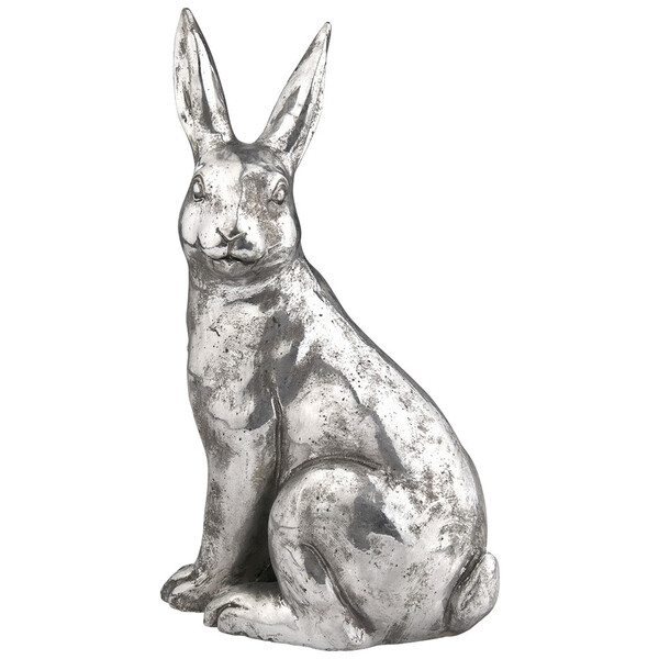 Bild 1 von Großer Deko-Hase in Silber-Optik