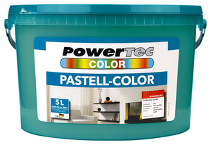 Powertec Color Pastell-Color Wandfarbe - ca. 5 Liter, türkis