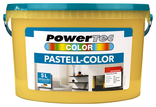 Bild 1 von Powertec Color Pastell-Color Wandfarbe - ca. 5 Liter, mango