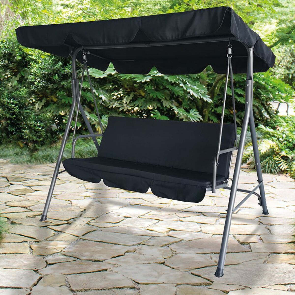 Bild 1 von Hollywoodschaukel 2-Sitzer 170x153x110cm Anthrazit