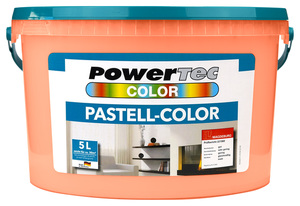 Powertec Color Pastell-Color Wandfarbe - ca. 5 Liter, pfirsich