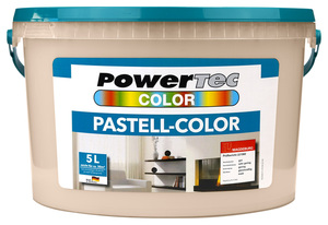 Powertec Color Pastell-Color Wandfarbe - ca. 5 Liter, cafe crema