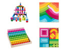 Bild 1 von Playtive Holz Regenbogen-Sets, nach Montessori-Art