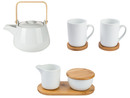 Bild 1 von ERNESTO Teekanne/ Tassen-Set / Milch- und Zucker-Set