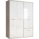 Bild 1 von Kleiderschrank Jandia, Sandeiche NB/Hochglanz Weiß, 146,7 cm