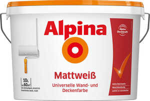 ALPINA Wand- und Deckenfarbe Mattweiß