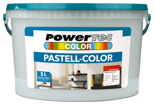 Powertec Color Pastell-Color Wandfarbe - ca. 5 Liter, platin