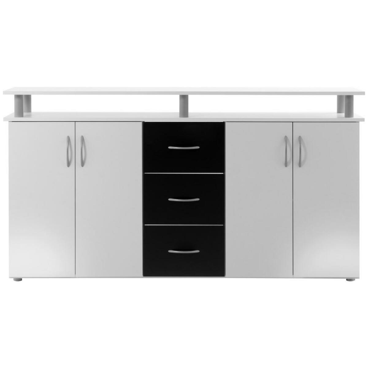 Bild 1 von Megakommode Nevada weiß/schwarz ca. 155 x 84 x 35 cm