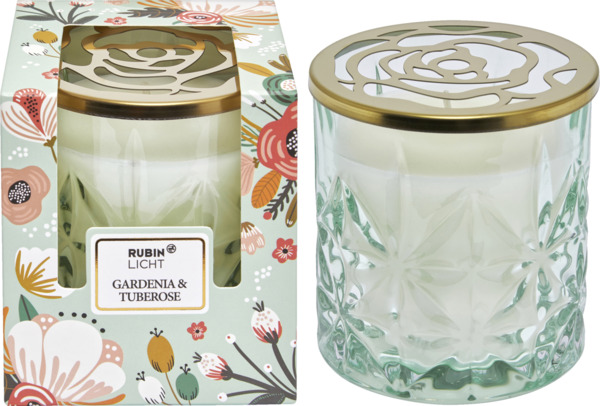 Bild 3 von Rubin Licht Duftglas Mit Golddeckel Gardenia & Tuberose