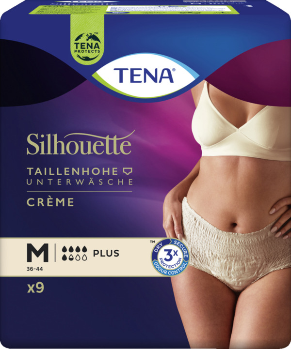 Bild 1 von TENA Silhouette taillenhohe Unterwäsche Crème M