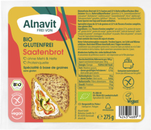Alnavit Bio Saatenbrot Glutenfrei