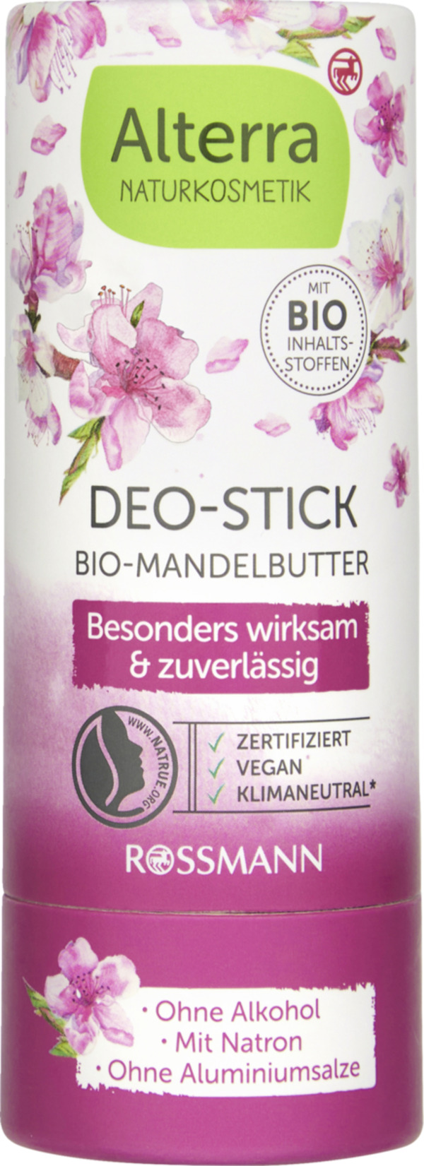 Bild 1 von Alterra NATURKOSMETIK Deo-Stick Bio-Mandelbutter