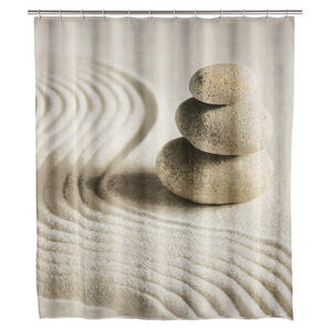 Duschvorhang sand Polyester B/L: ca. 200x180 cm