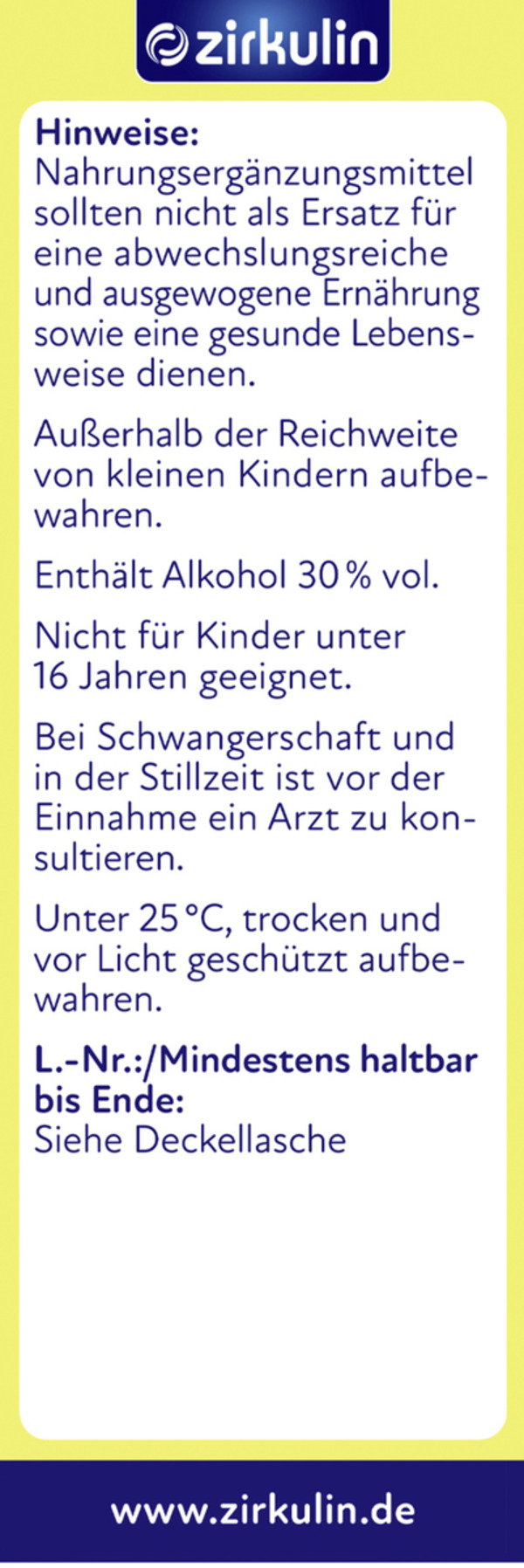 Zirkulin Bio BitterElixir von ROSSMANN für 9,99 € ansehen!