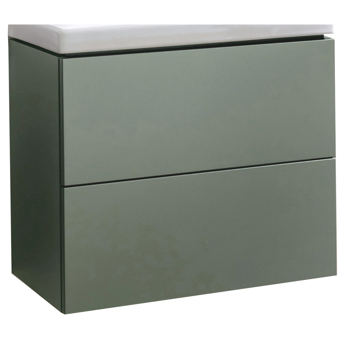 Bild 1 von Waschtischunterschrank 'Craft' olivgrün matt 63 x 54 x 36 cm