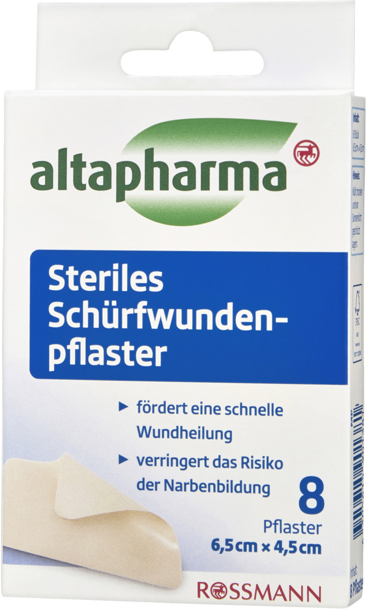 Bild 1 von altapharma Steriles Schürfwundenpflaster