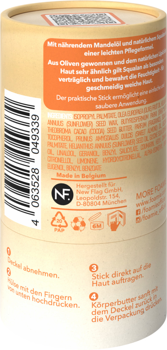 Bild 2 von Foamie Feste Körperlotion Mandelöl & Squalm