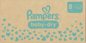 Pampers Baby Dry Windeln Gr.8 (17+kg)  Monatsbox