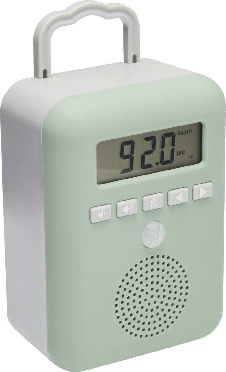 Bild 1 von IDEENWELT Badradio grün/grau