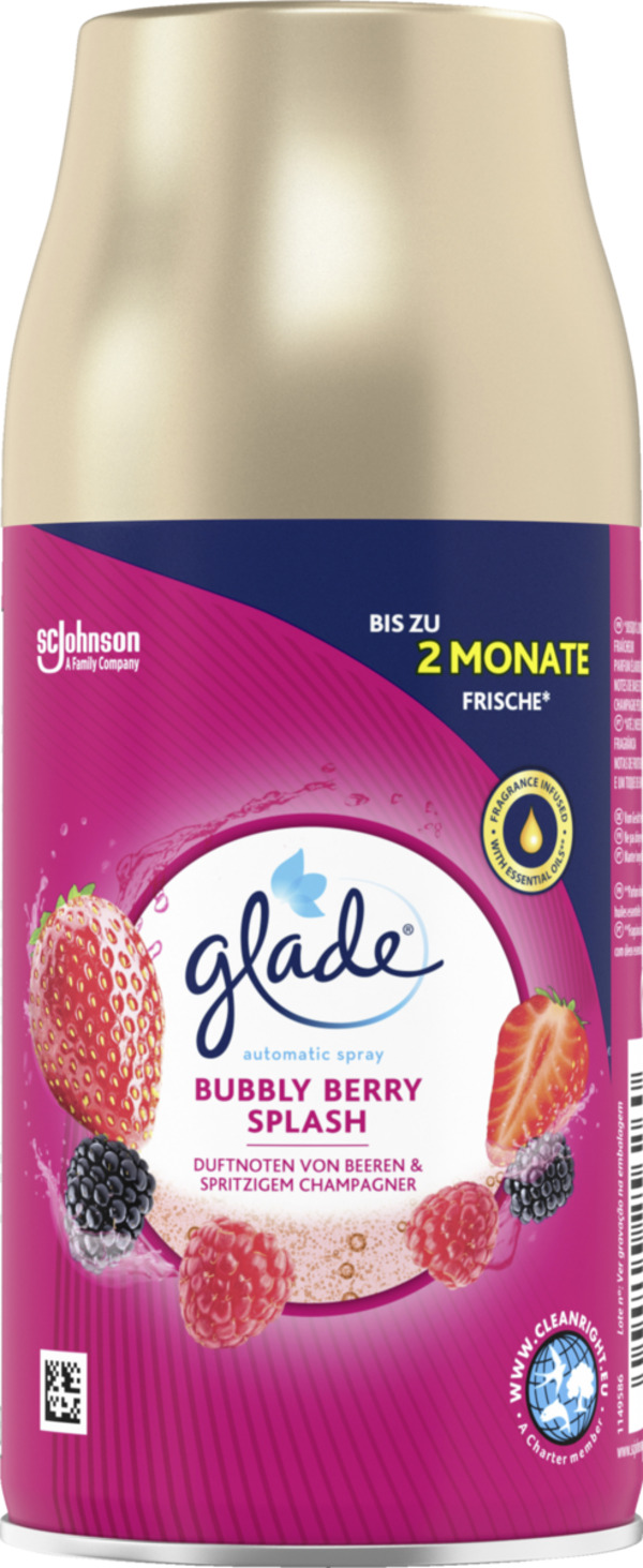 Bild 1 von Glade Automatic Spray Lufterfrischer Bubbly Berry Splash Nachfüller