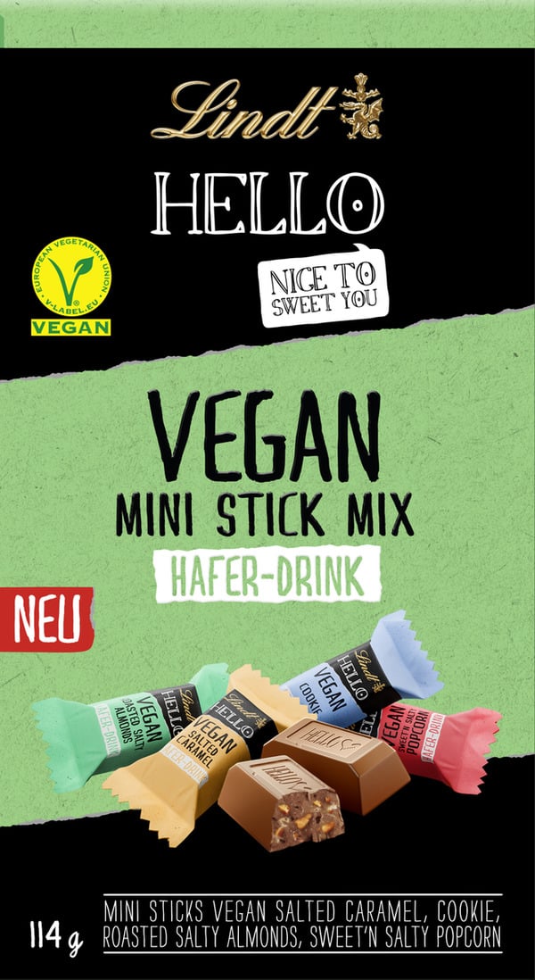 Bild 1 von Lindt HELLO Vegan Mini Stick Mix Hafer-Drink