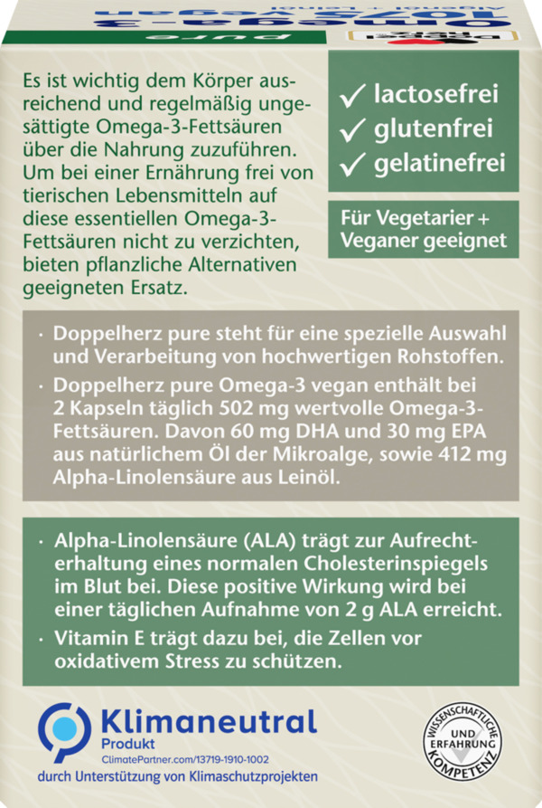 Bild 4 von Doppelherz pure Omega-3 1075 vegan