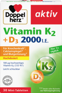 Doppelherz aktiv Vitamin K2 - D3 2000 I.E.