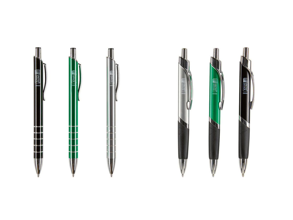 Bild 1 von UNITED OFFICE® 3 Metall-Kugelschreiber