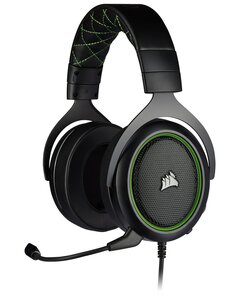 Corsair HS50 PRO Stereo black with green stitching