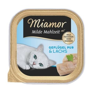 Miamor Milde Mahlzeit Geflügel pur & Lachs 16x100 g