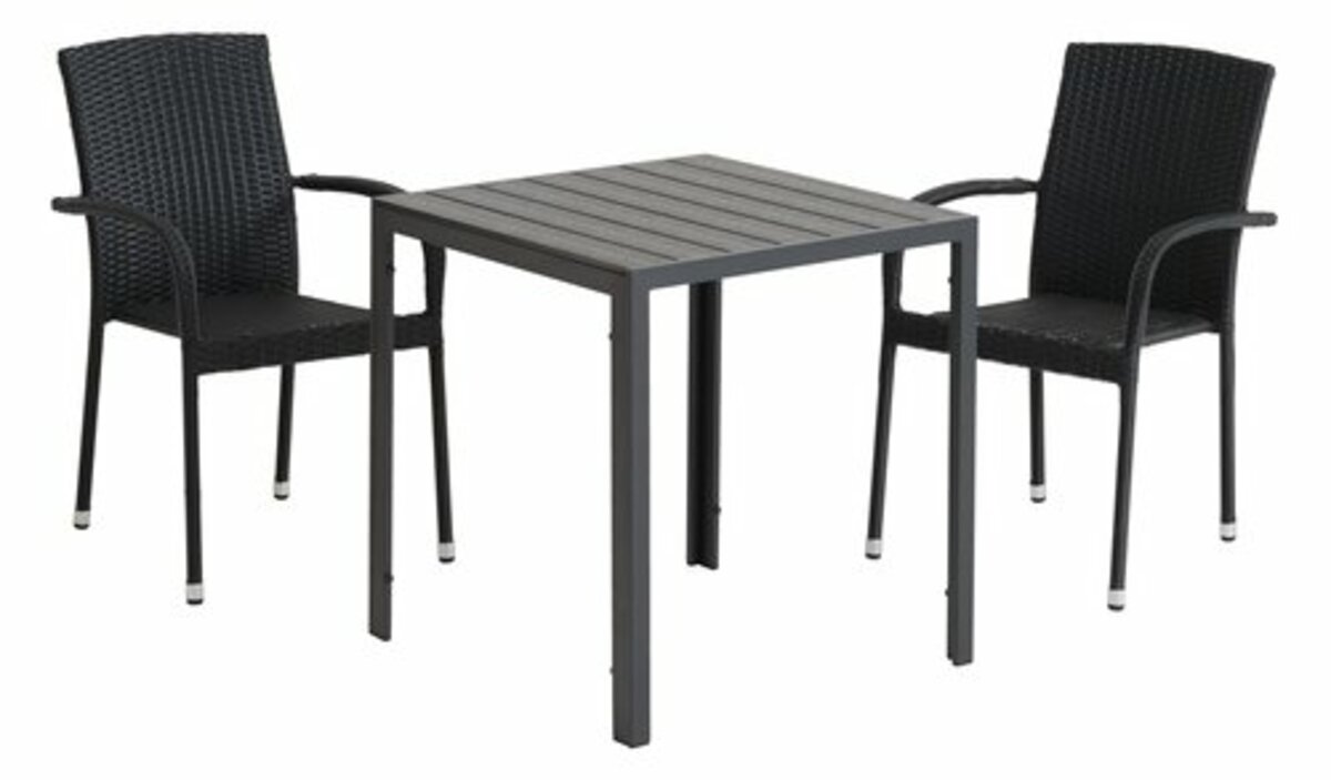 Bild 4 von Gartentisch JERSORE 70x70 schwarz