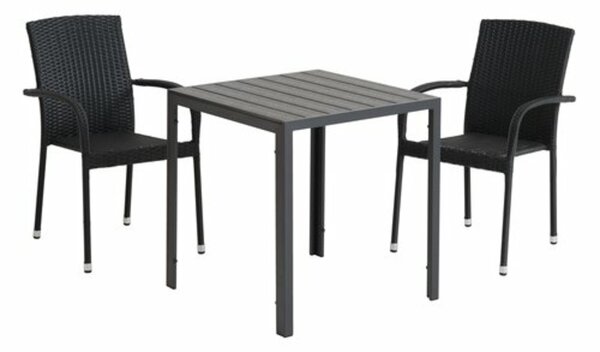 Bild 4 von Gartentisch JERSORE 70x70 schwarz