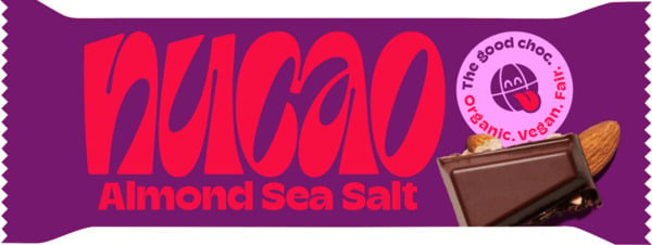 Bild 1 von nucao Schokoriegel Mandeln & Meersalz, almond sea salt