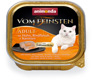 Animonda Vom Feinsten Adult mit Schlemmerkern 32x100g Huhn, Rindfleisch & Karotte
