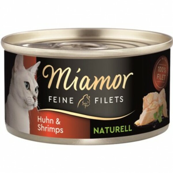 Bild 1 von Miamor Feine Filets Naturell Huhn & Shrimps 80 g
, 
80 g