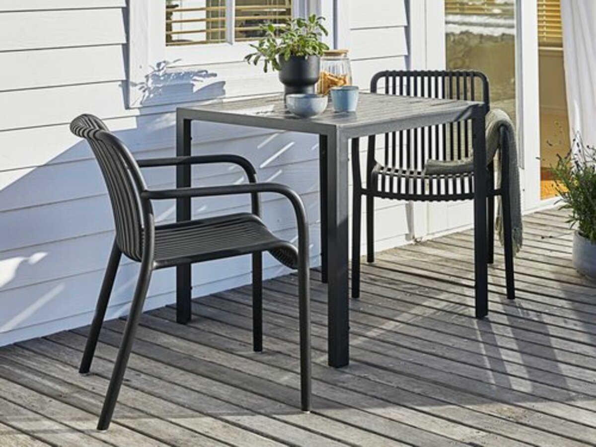 Bild 1 von Gartentisch JERSORE 70x70 schwarz