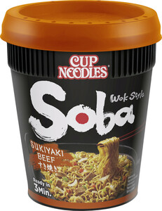 Nissin Cup Noodles Soba Sukiyaki Beef 89G