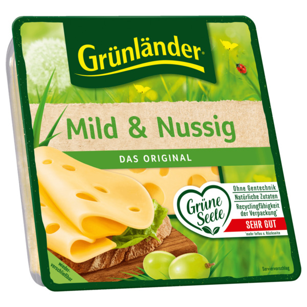 Bild 1 von Grünländer Käsescheiben mild &amp; nussig
