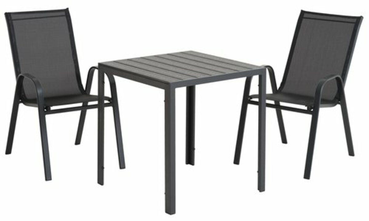 Bild 2 von Gartentisch JERSORE 70x70 schwarz