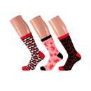 Bild 4 von Damen Socken "Love is…" Geschenkbox (Motiv-Auswahl erfolgt zufällig), pink/schwarz/grau