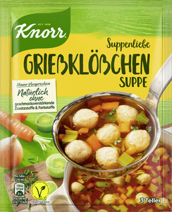 Knorr Suppenliebe Grießklößchen Suppe 36G
