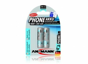 Ansmann NiMH Phone Akku Mignon AA 1.300 mAh 2er Pack