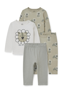 C&A Multipack 2er-Baby-Pyjama-4 teilig, Grün, Größe: 68