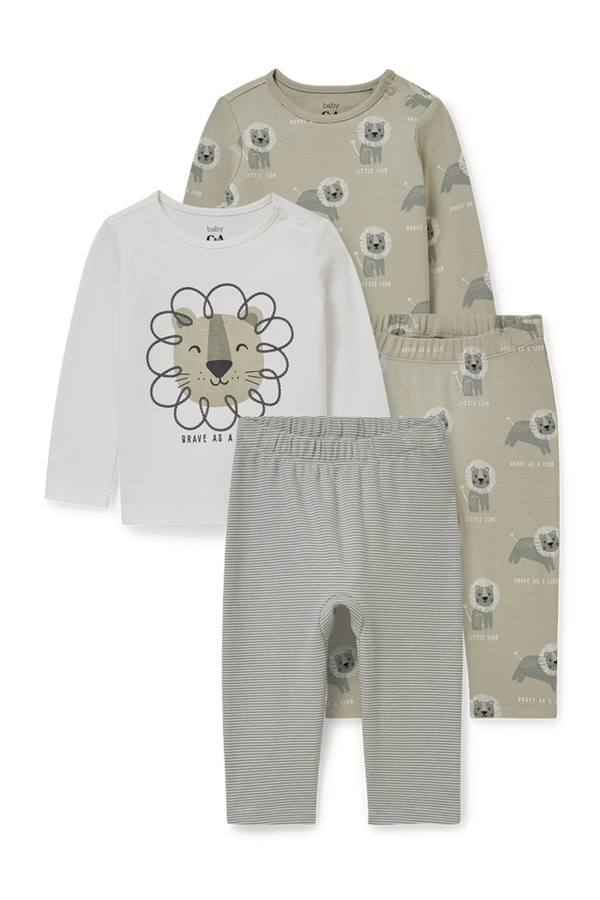 Bild 1 von C&A Multipack 2er-Baby-Pyjama-4 teilig, Grün, Größe: 68