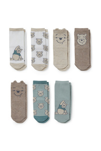 C&A Multipack 7er-Winnie Puuh-Baby-Socken mit Motiv, Beige, Größe: 21-23