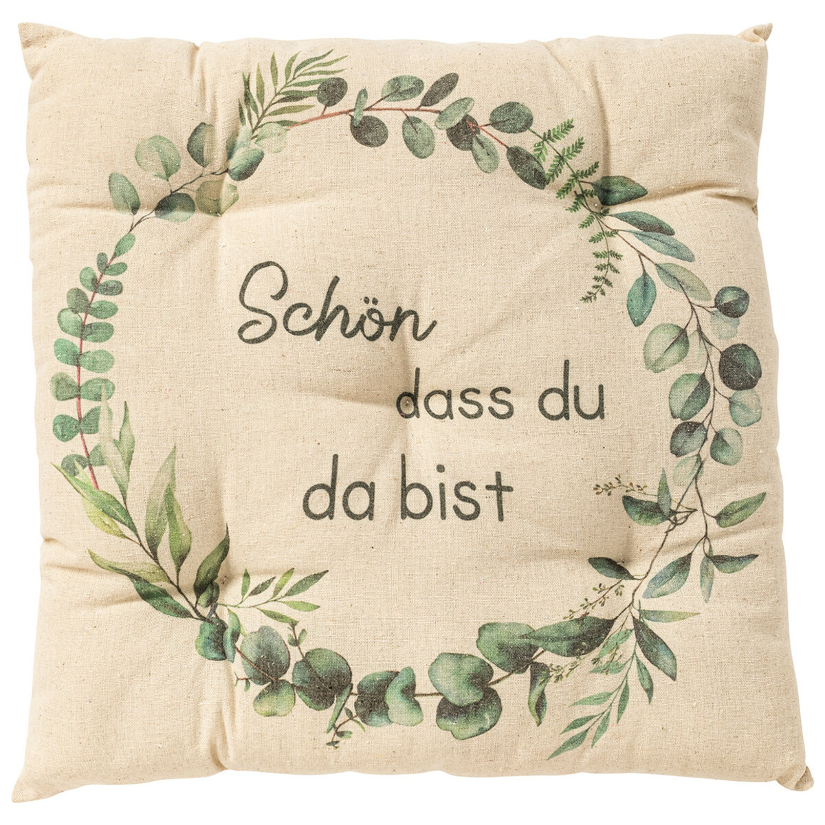 Bild 1 von Sitzkissen mit Eukalyptus-Motiv