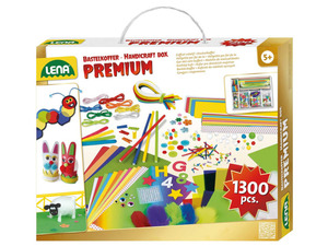 LENA Kinder Bastelkoffer Premium, 1300 Teile