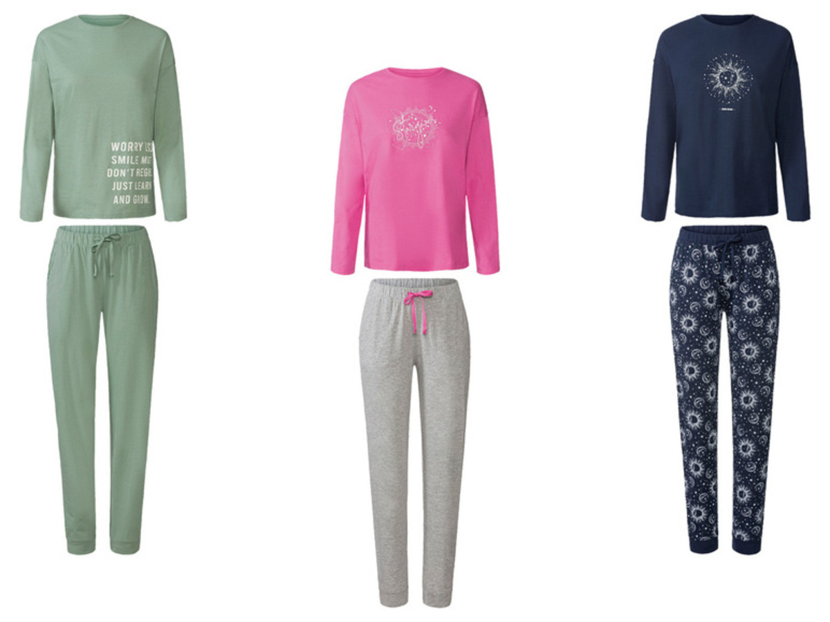 Bild 1 von esmara Damen Pyjama mit überschnittenen Schultern